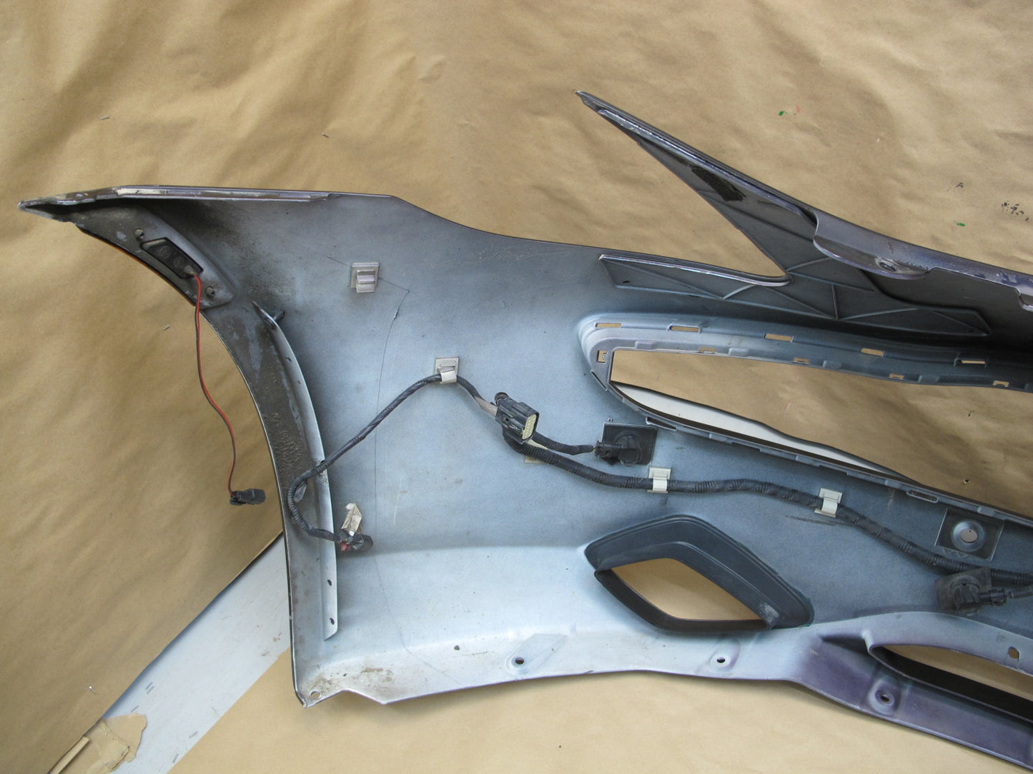 11-12 Fisker Karma Front Bumper Cover Purple w Foam Energy Absorber OEM