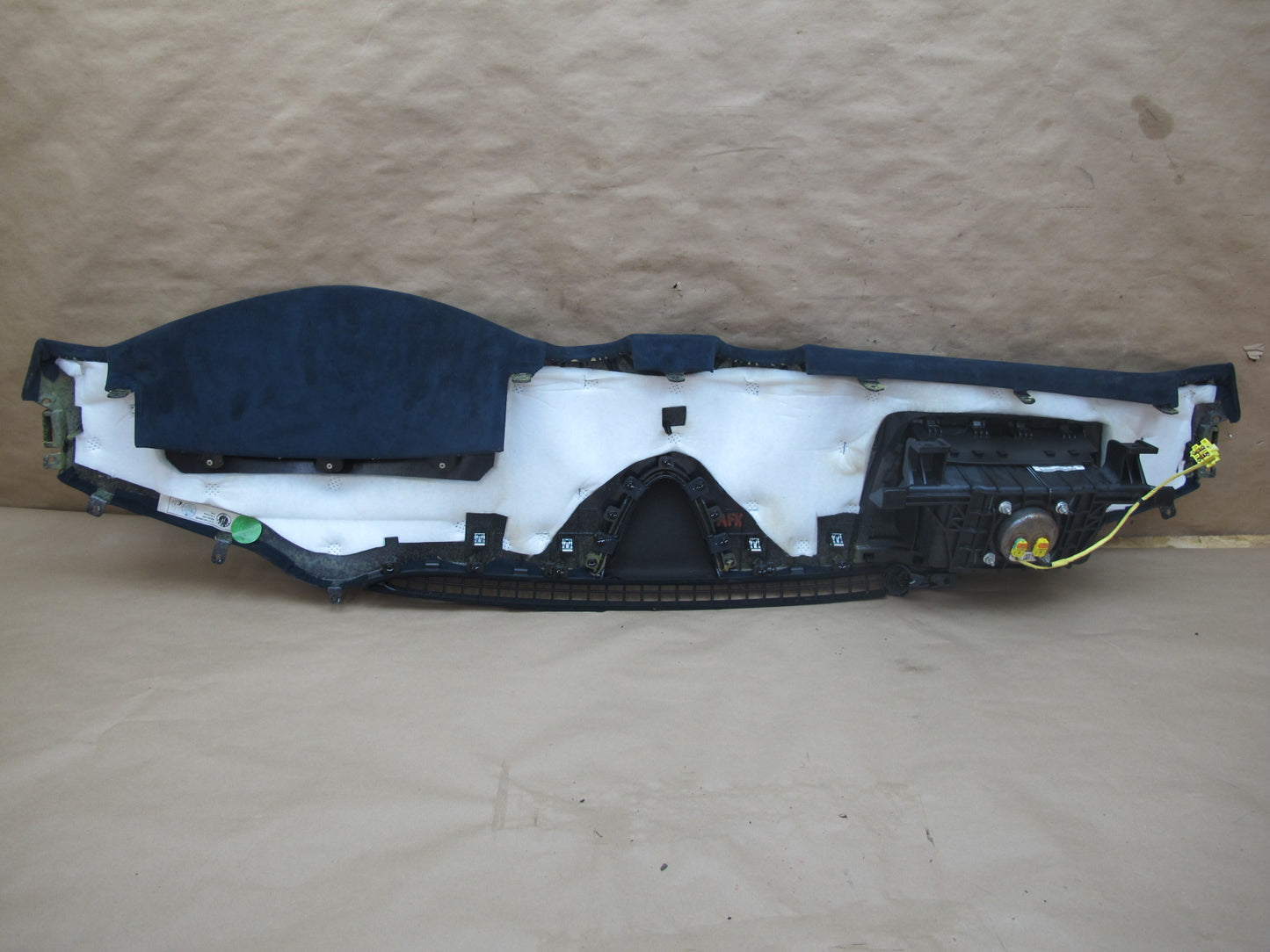 11-12 Fisker Karma Dashboard Dash Upper Trim Cover Ecosuede Blue OEM