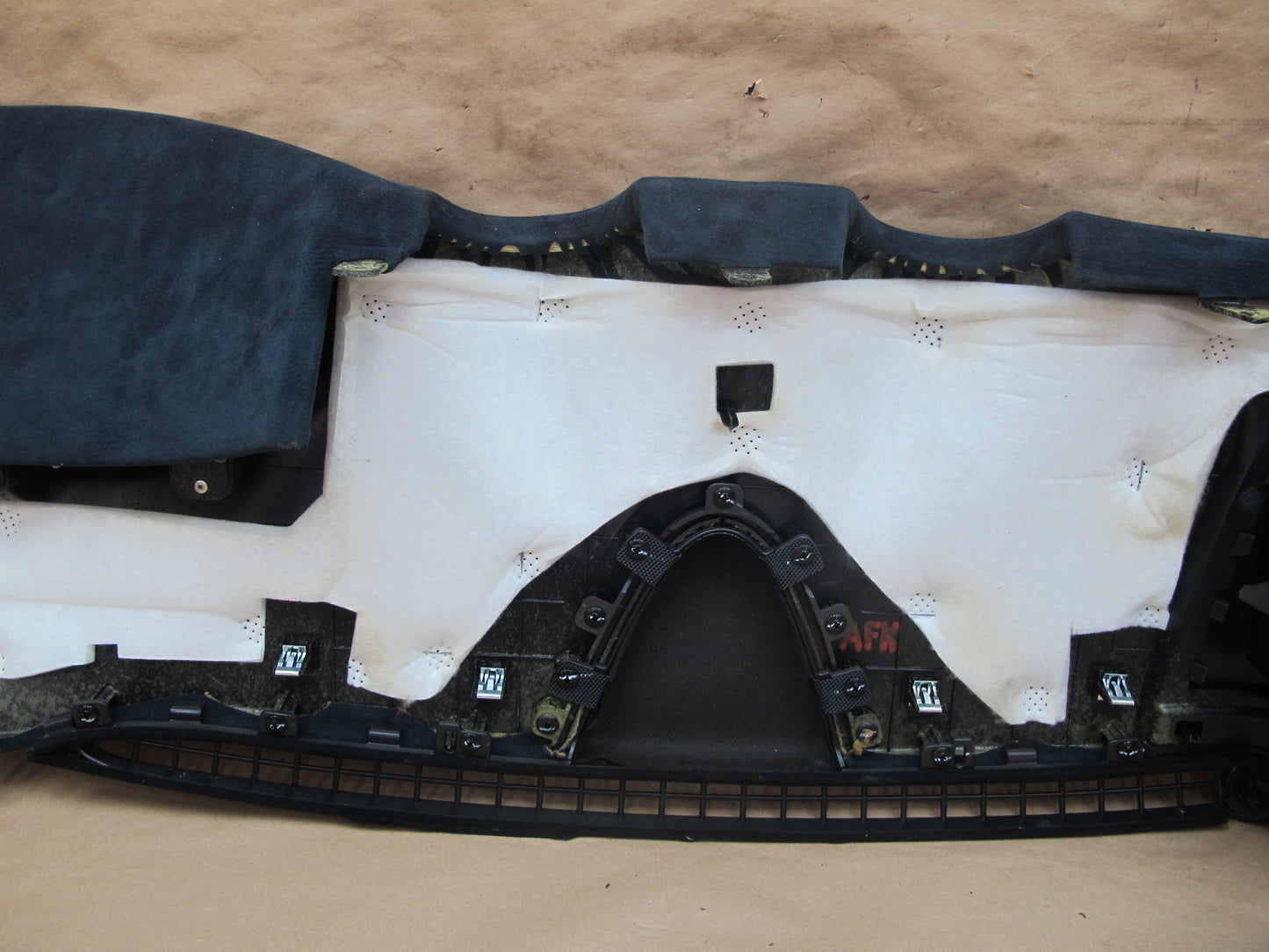 11-12 Fisker Karma Dashboard Dash Upper Trim Cover Ecosuede Blue OEM