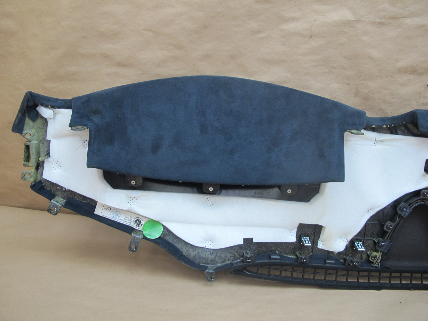 11-12 Fisker Karma Dashboard Dash Upper Trim Cover Ecosuede Blue OEM