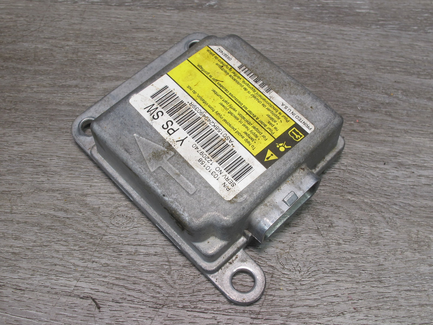 01-04 CHEVROLET CORVETTE C5 SRS AIRBAG CONTROL MODULE UNIT 10310158 OEM