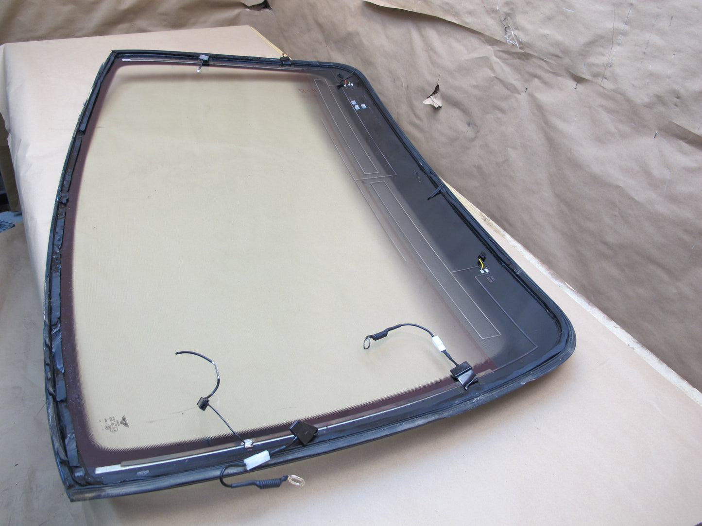 06-12 Bentley Continental Flying Spur Rear Heated Windshield Glass Window