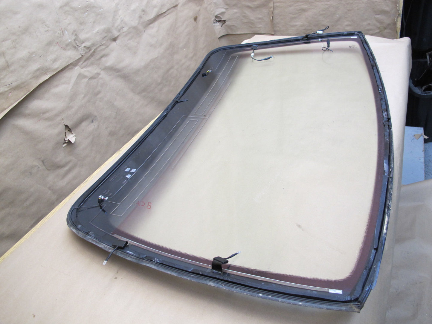 06-12 Bentley Continental Flying Spur Rear Heated Windshield Glass Window