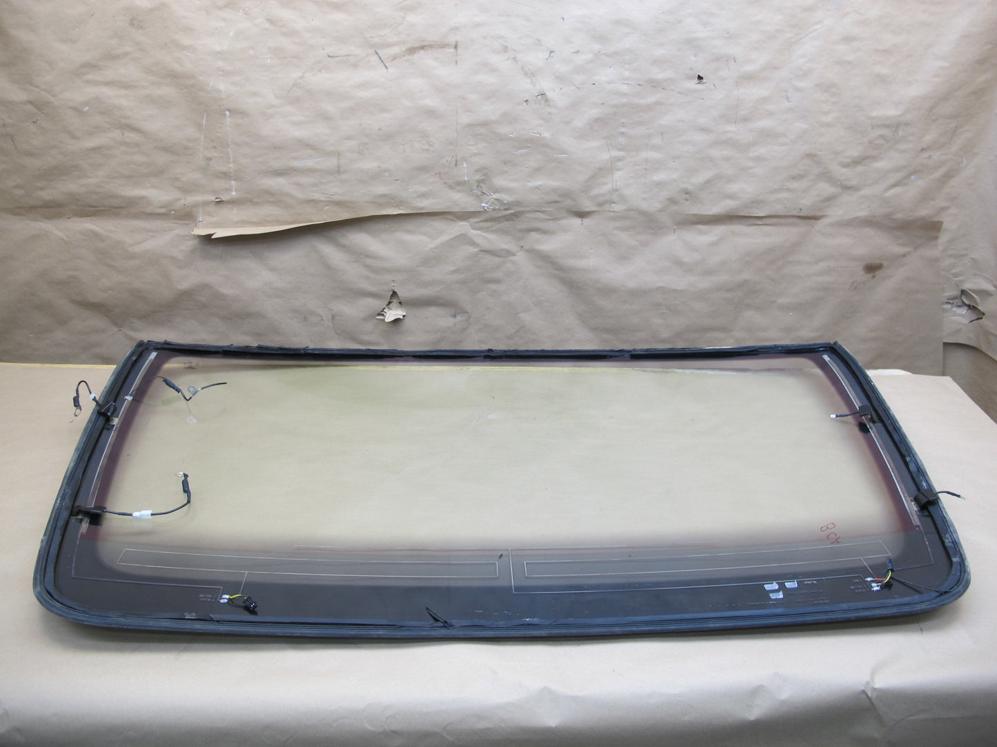 06-12 Bentley Continental Flying Spur Rear Heated Windshield Glass Window