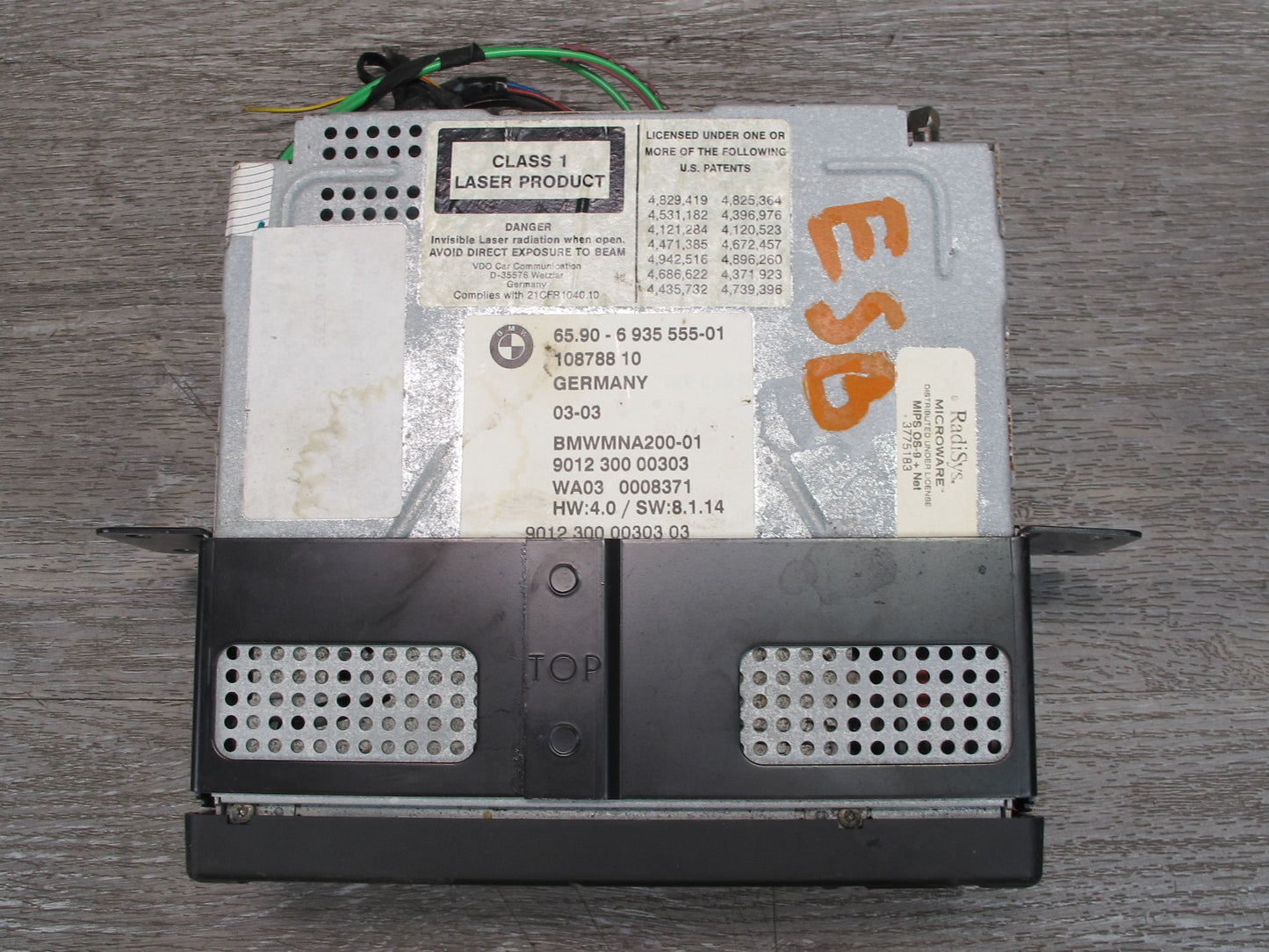 02-05 BMW E65 E66 7-SERIES GPS Navigation DVD ROM Player 6935555 OEM