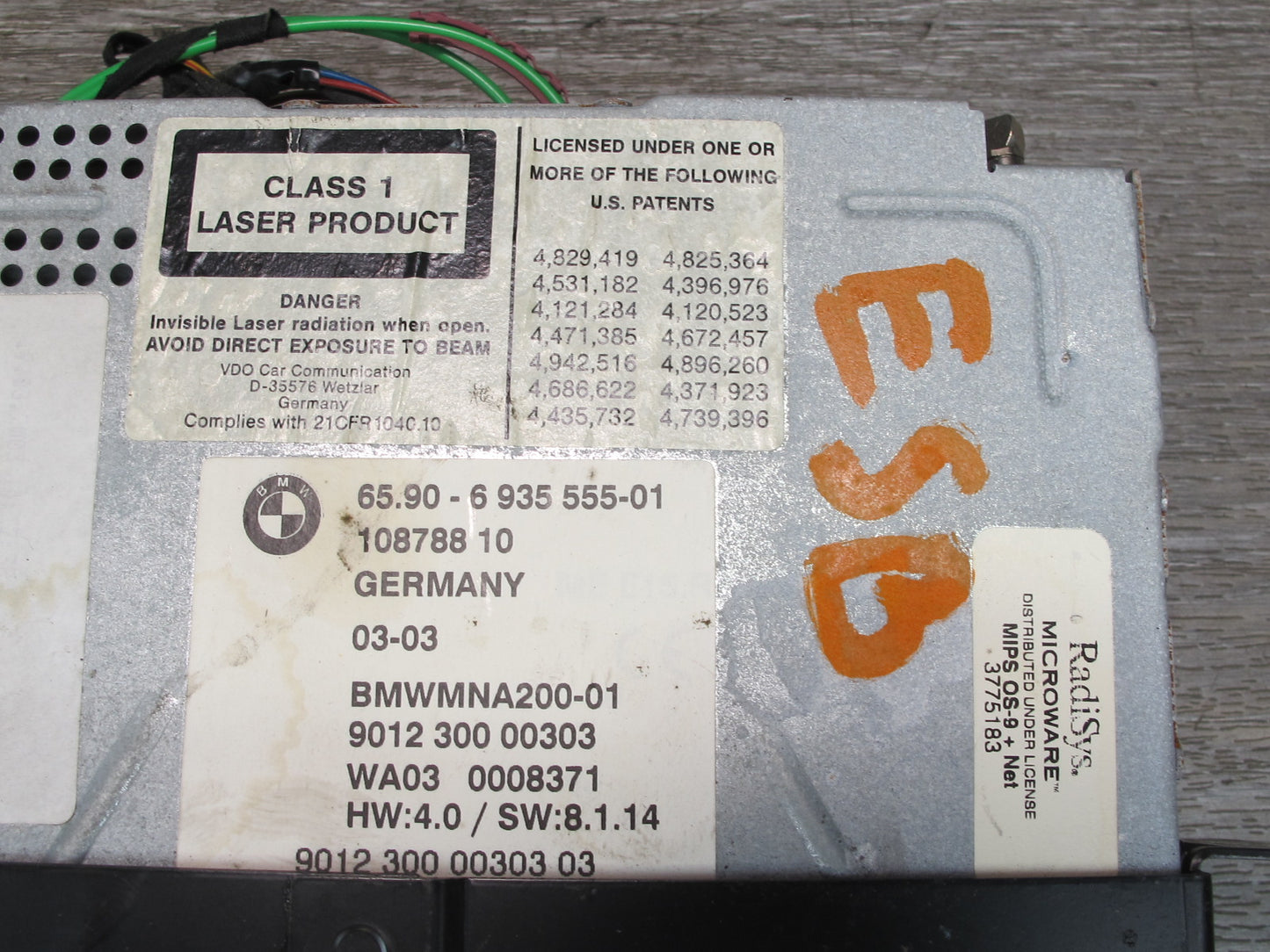 02-05 BMW E65 E66 7-SERIES GPS Navigation DVD ROM Player 6935555 OEM