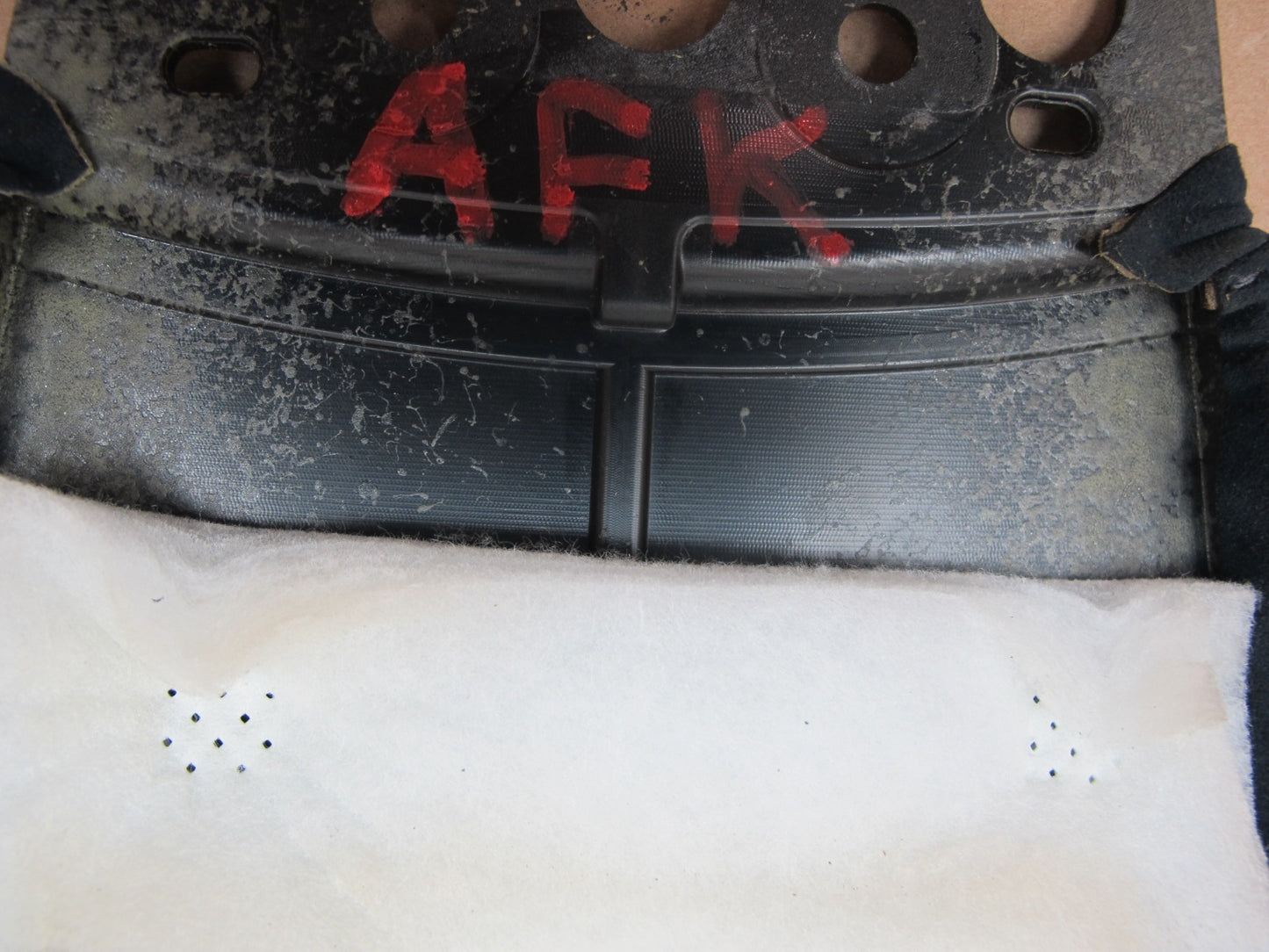 11-12 Fisker Karma Rear Parcel Shelf Deck Trim Panel Ecosuede Blue OEM