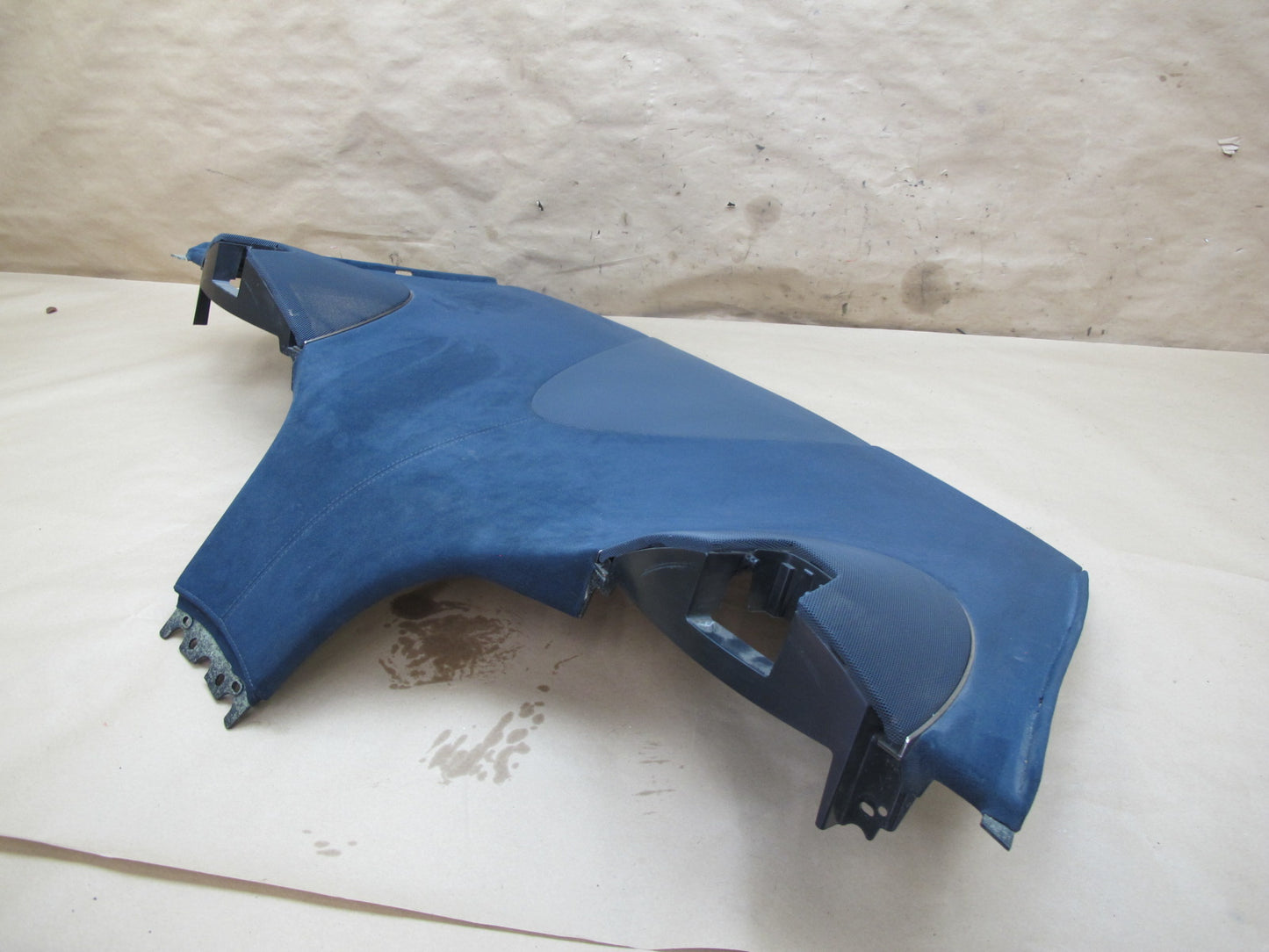 11-12 Fisker Karma Rear Parcel Shelf Deck Trim Panel Ecosuede Blue OEM