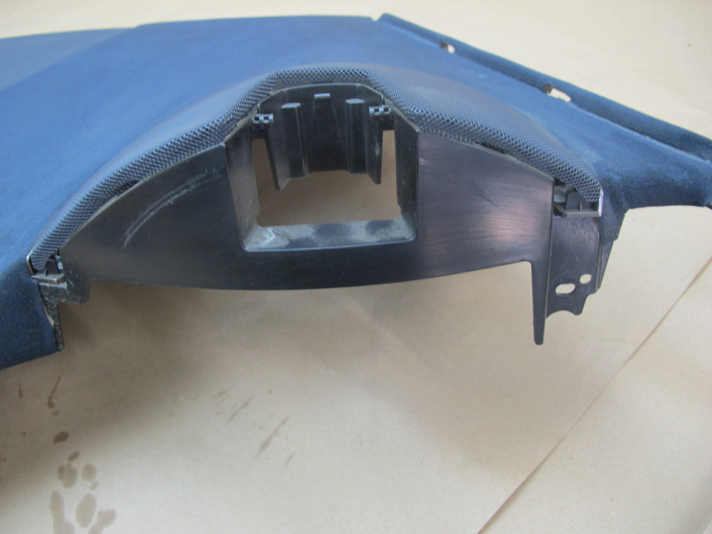 11-12 Fisker Karma Rear Parcel Shelf Deck Trim Panel Ecosuede Blue OEM