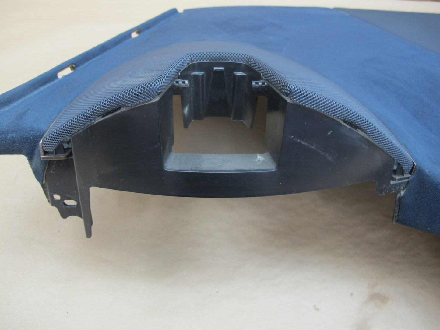 11-12 Fisker Karma Rear Parcel Shelf Deck Trim Panel Ecosuede Blue OEM