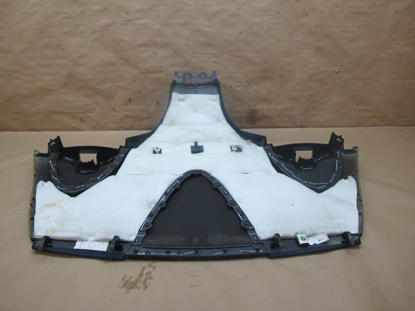 11-12 Fisker Karma Rear Parcel Shelf Deck Trim Panel Ecosuede Blue OEM