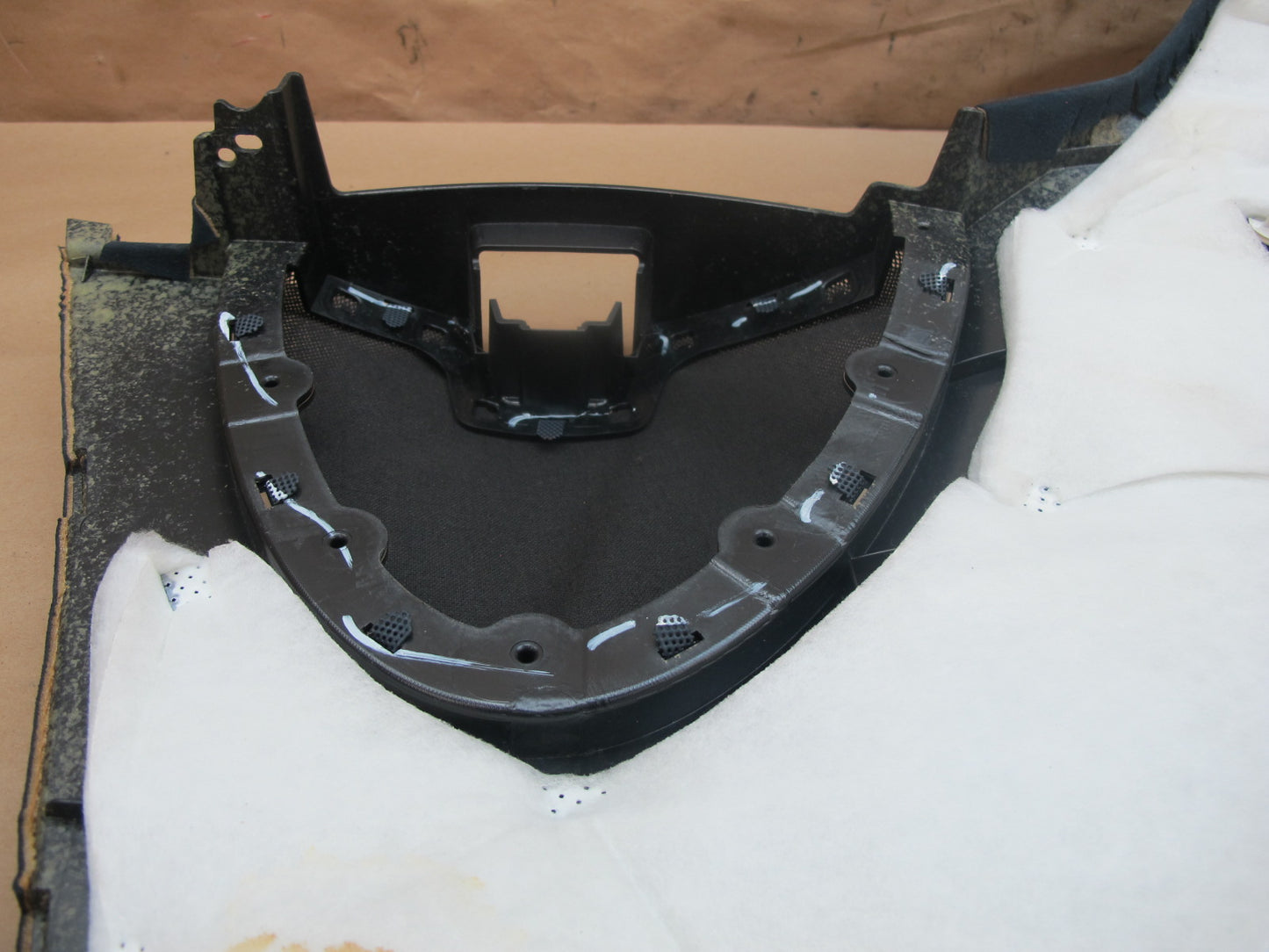 11-12 Fisker Karma Rear Parcel Shelf Deck Trim Panel Ecosuede Blue OEM