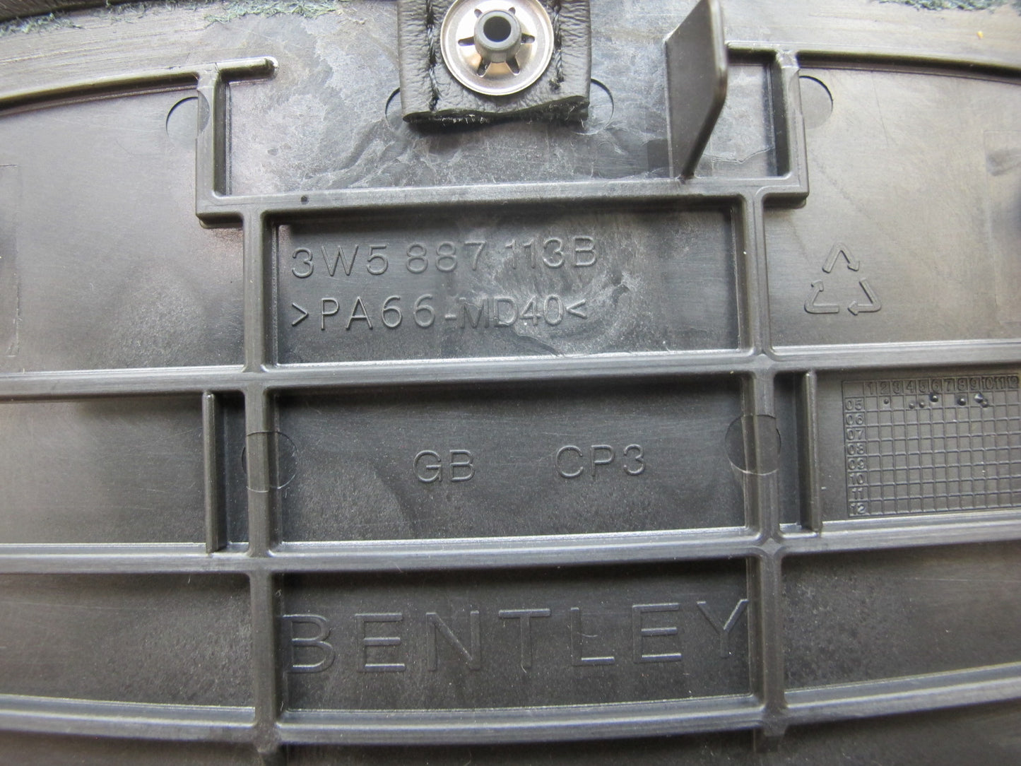 06-12 Bentley Continental Flying Spur Rear Parcel Deck Shelf Trim Panel