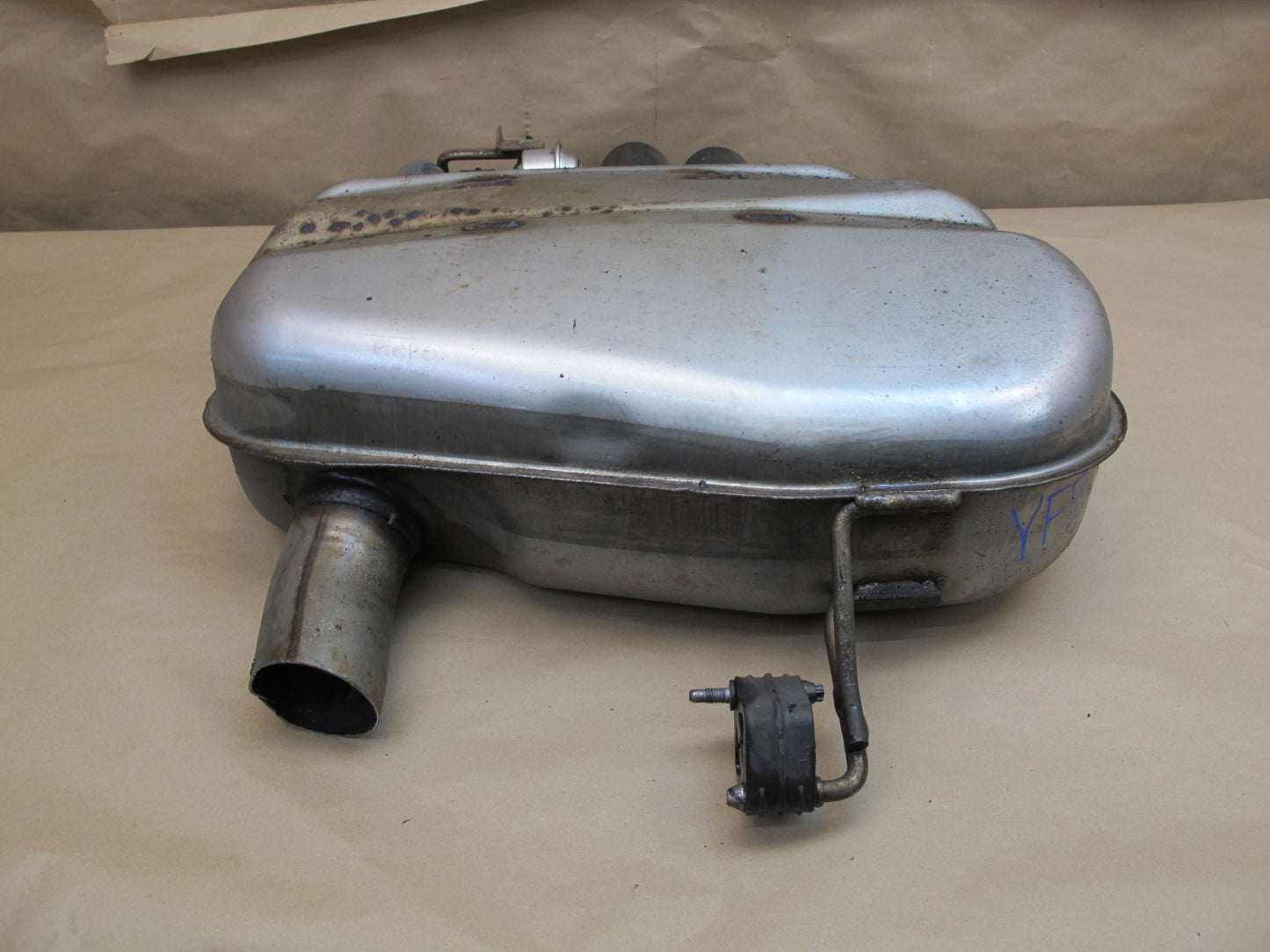 12-16 BMW F10 528i 528iX 2.0L N20 Rear Exhaust Muffler w Tips 7618605 OEM