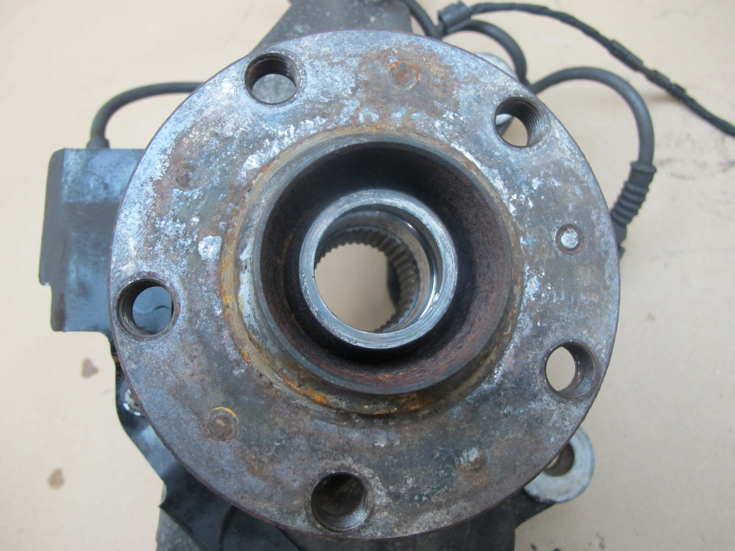 03-10 Bentley Continental AWD Front Left Spindle Knuckle Wheel Hub Bearing