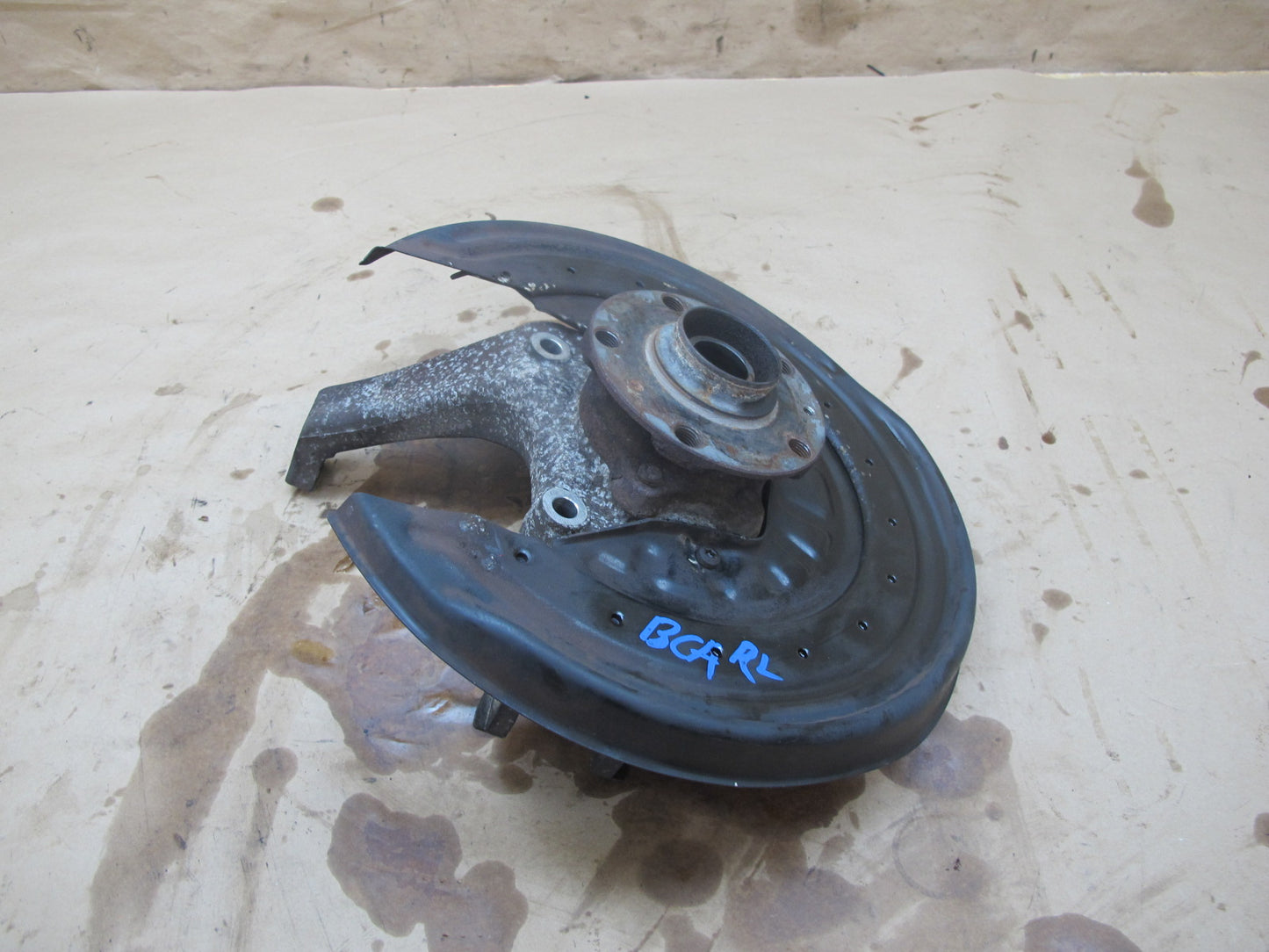 03-10 Bentley Continental Rear Left Spindle Knuckle Wheel Hub Bearing