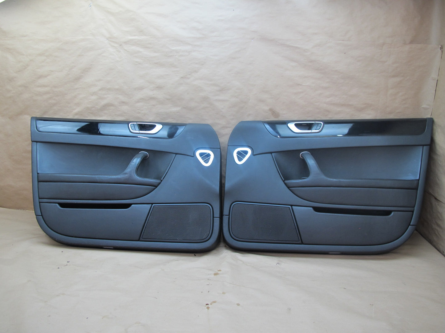 06-08 Bentley Continental Flying Spur Front Door Interior Trim Cover Panel Set