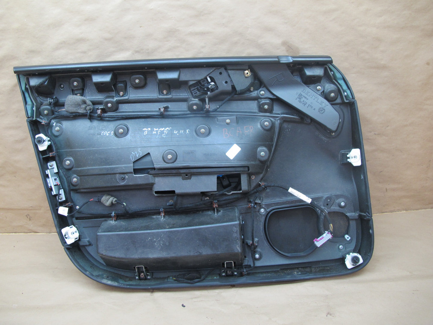06-08 Bentley Continental Flying Spur Front Door Interior Trim Cover Panel Set