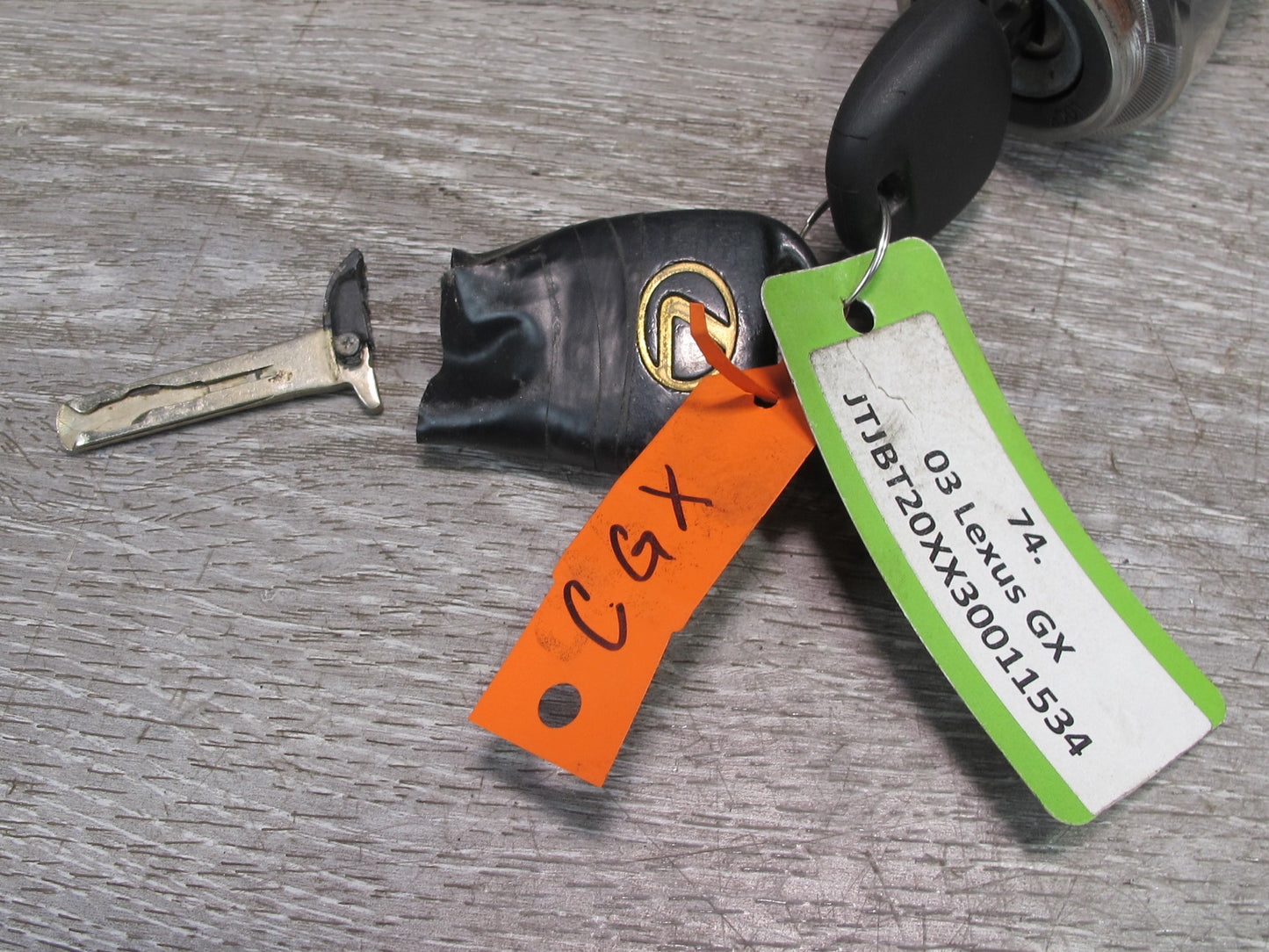 2003-2004 Lexus UZJ120L GX470 Engine ECU Immobilizer Ignition Lock KEY Set