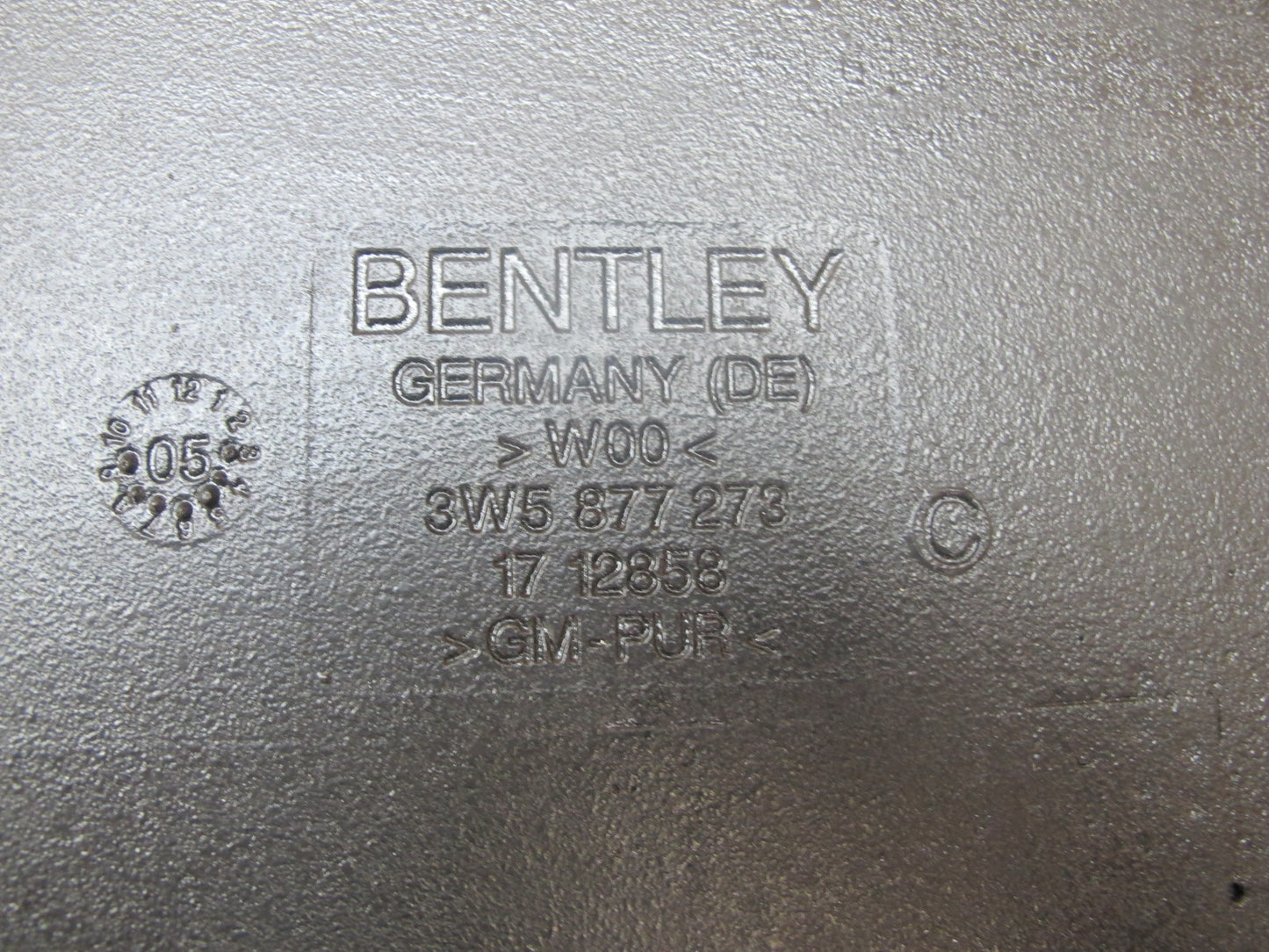 06-12 Bentley Continental Flying Spur Sedan Sunroof Shade Trim Cover 3W5877273
