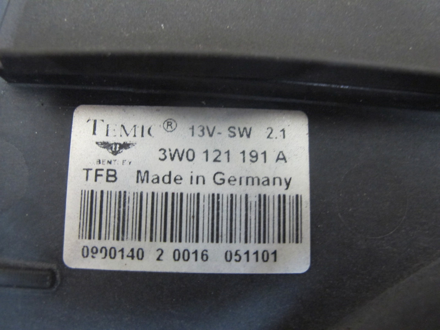 03-10 Bentley Continental GTC GT Flying Spur 6.0 Engine Cooling Fan Motor Shroud