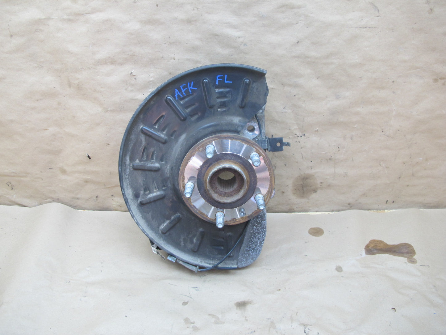 11-12 Fisker Karma Front Left Spindle Knuckle Wheel Hub Bearing 61K Miles OEM