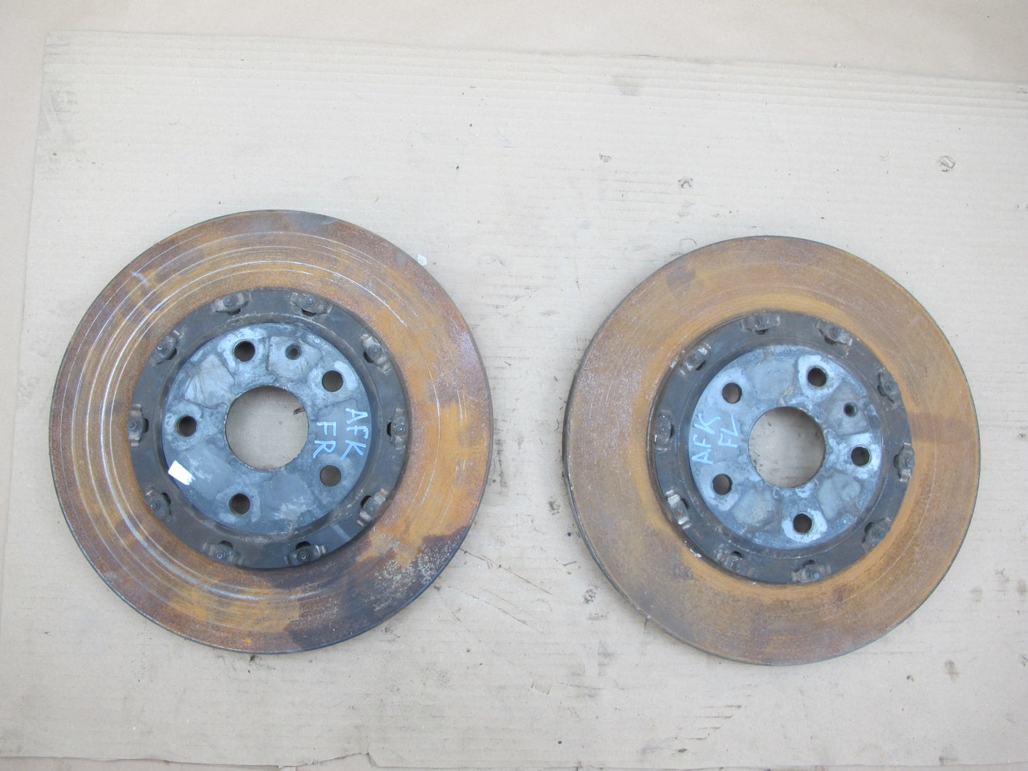 11-12 Fisker Karma Set of 2 Front Right & Left Brake Disc Rotor 61K Miles OEM