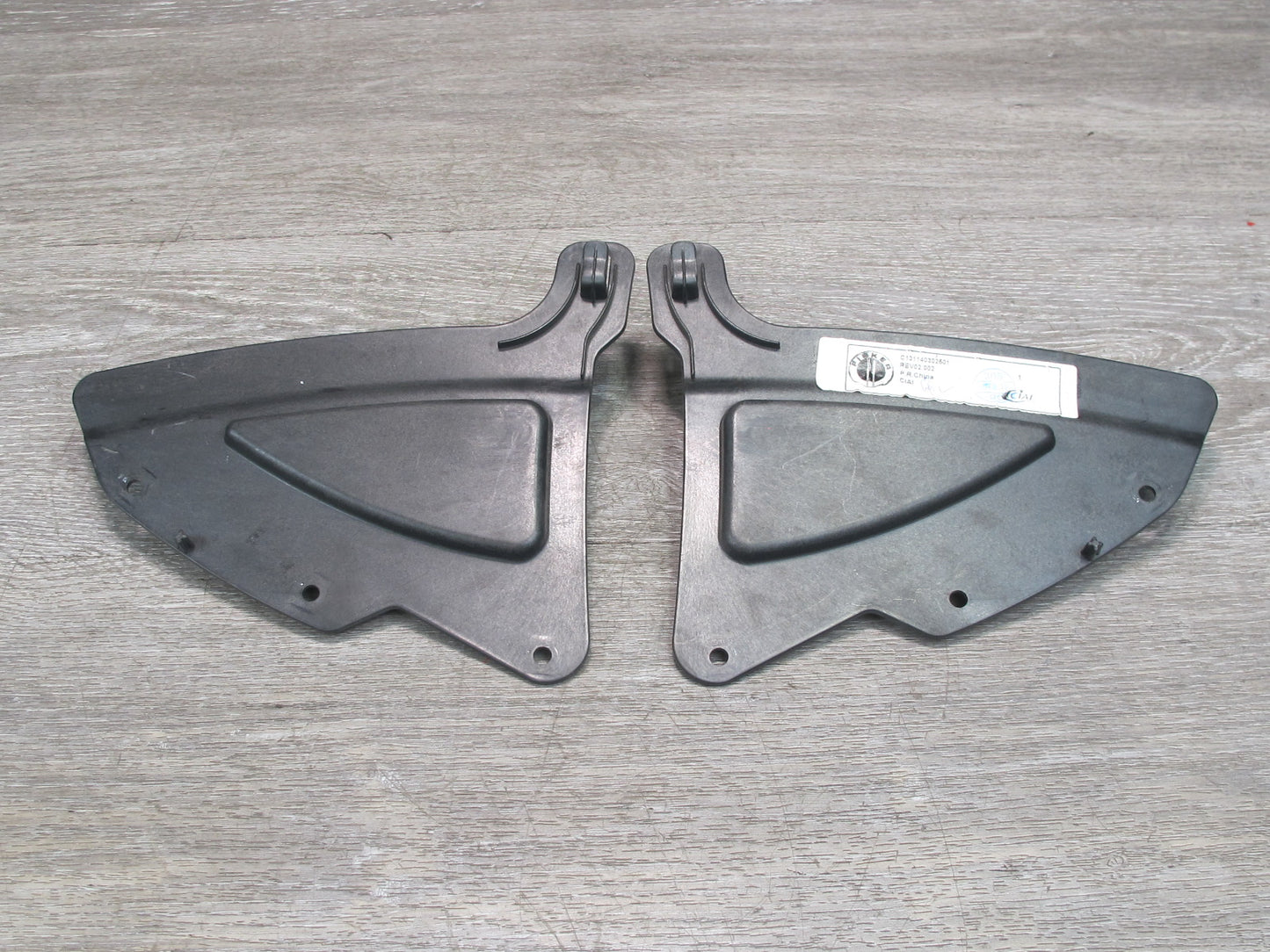 11-12 Fisker Karma Set of 2 Front Left & Right Lower A Pillar Cover Trim OEM