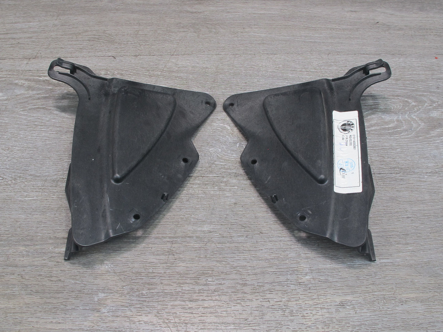 11-12 Fisker Karma Set of 2 Front Left & Right Lower A Pillar Cover Trim OEM