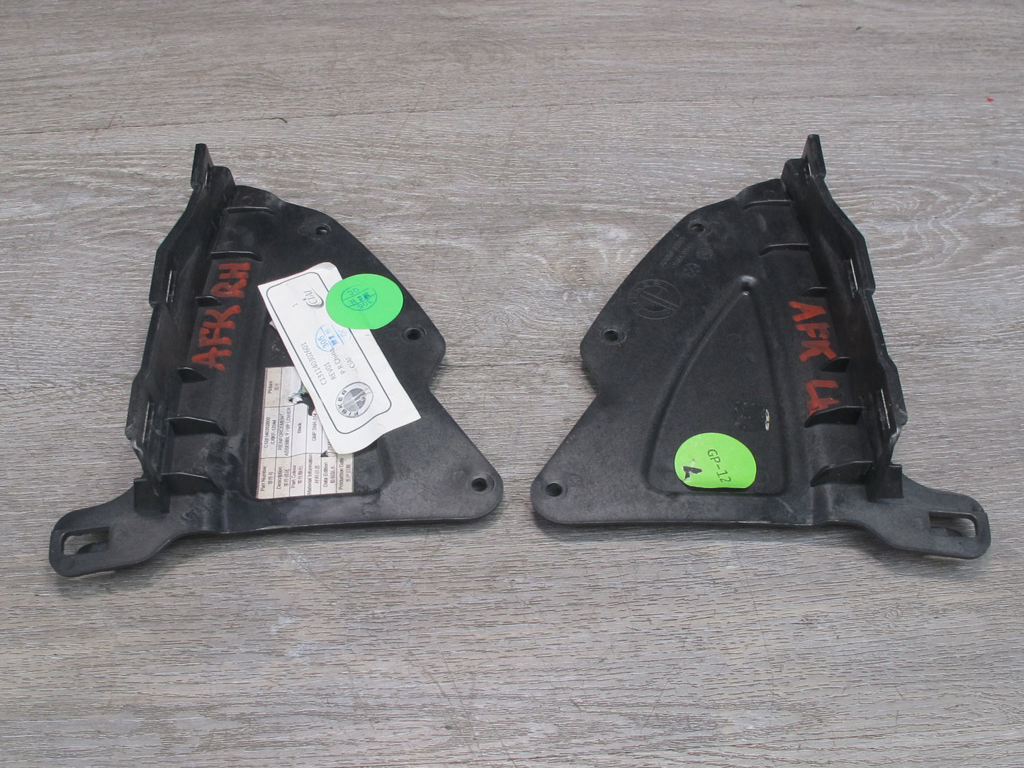 11-12 Fisker Karma Set of 2 Front Left & Right Lower A Pillar Cover Trim OEM