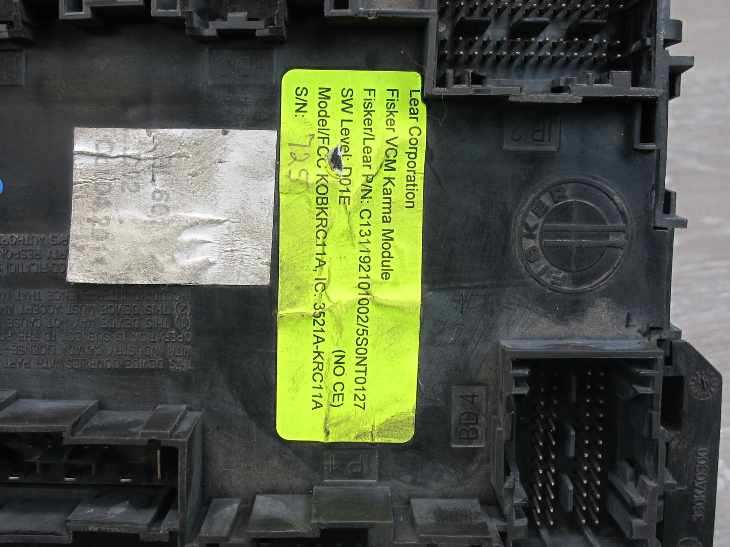 11-12 Fisker Karma BCM Body Control Module Unit C131192101002 OEM