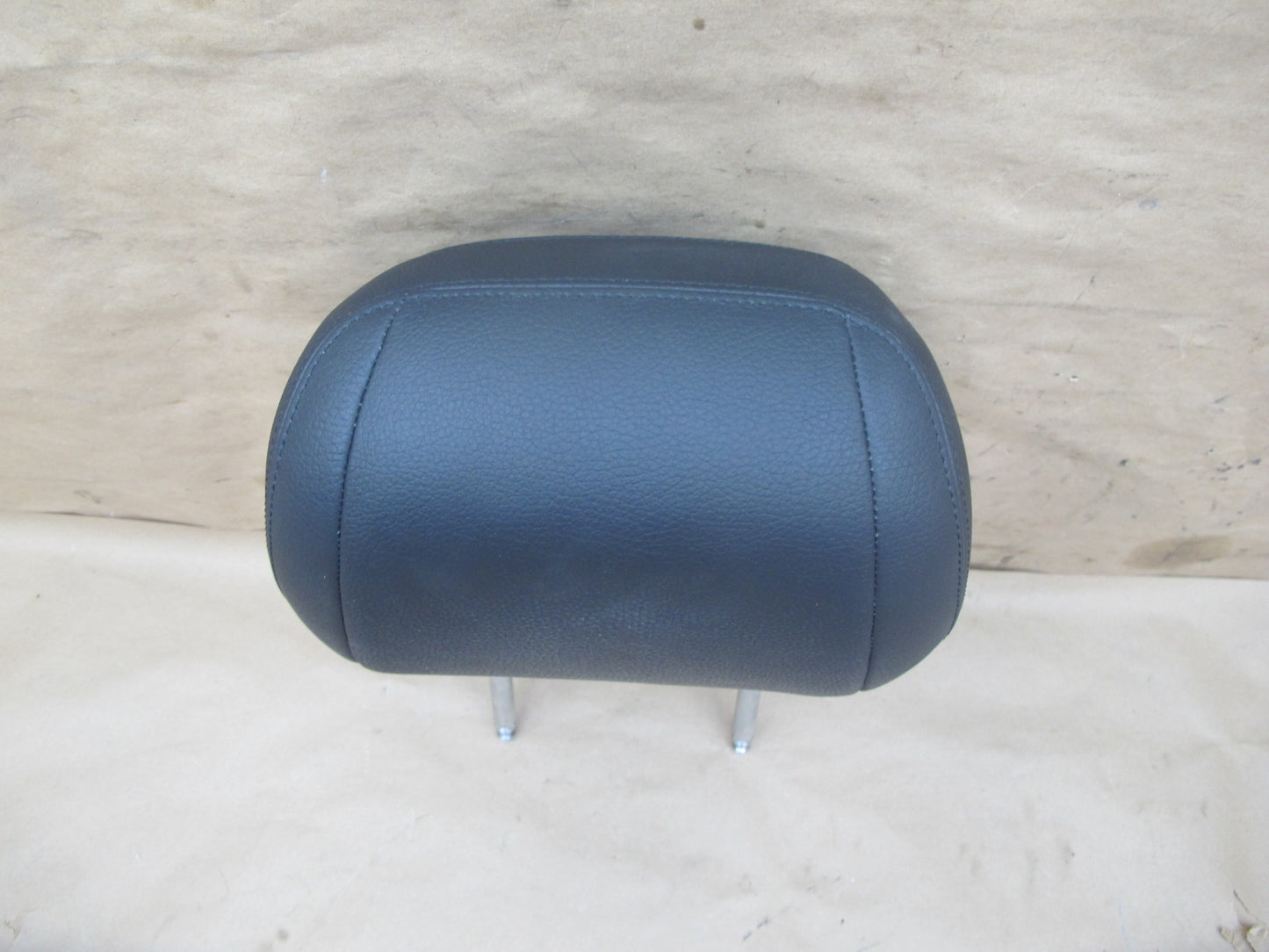 14-16 BMW F10 F07 Set of 2 Front Left & Right Seat Leather Headrest Black OEM