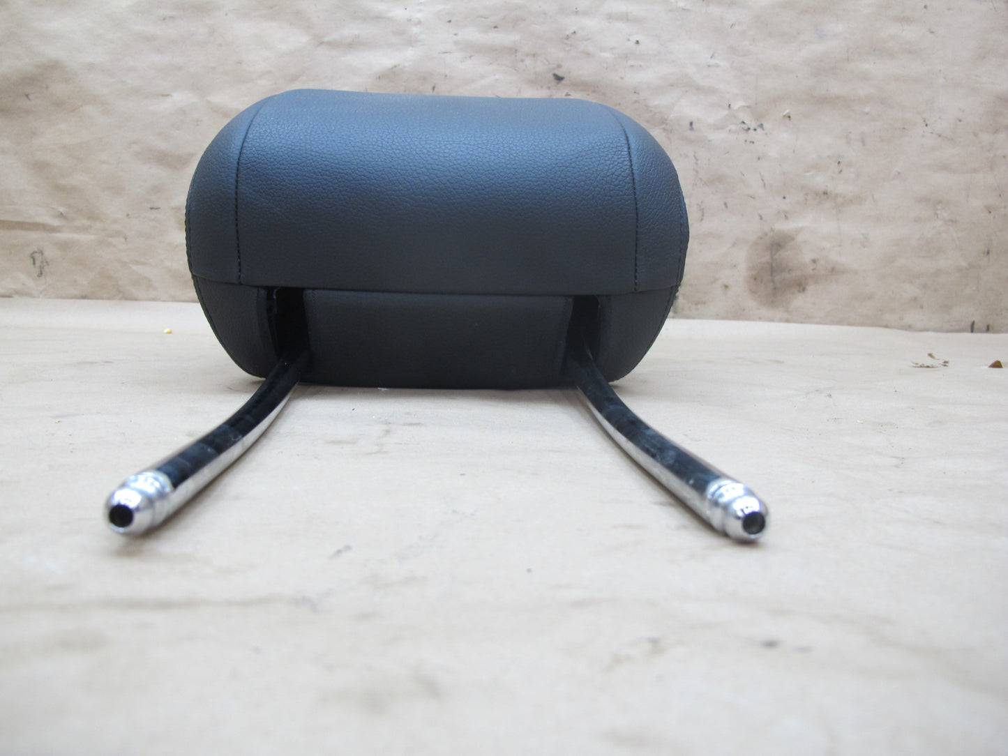 14-16 BMW F10 F07 Set of 2 Front Left & Right Seat Leather Headrest Black OEM