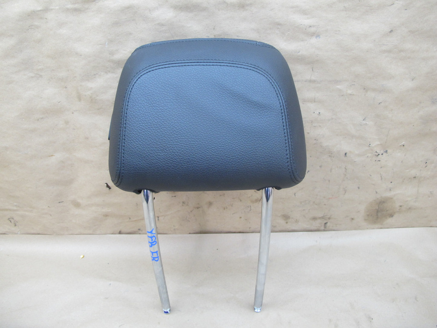 14-16 BMW F10 F07 Set of 2 Front Left & Right Seat Leather Headrest Black OEM