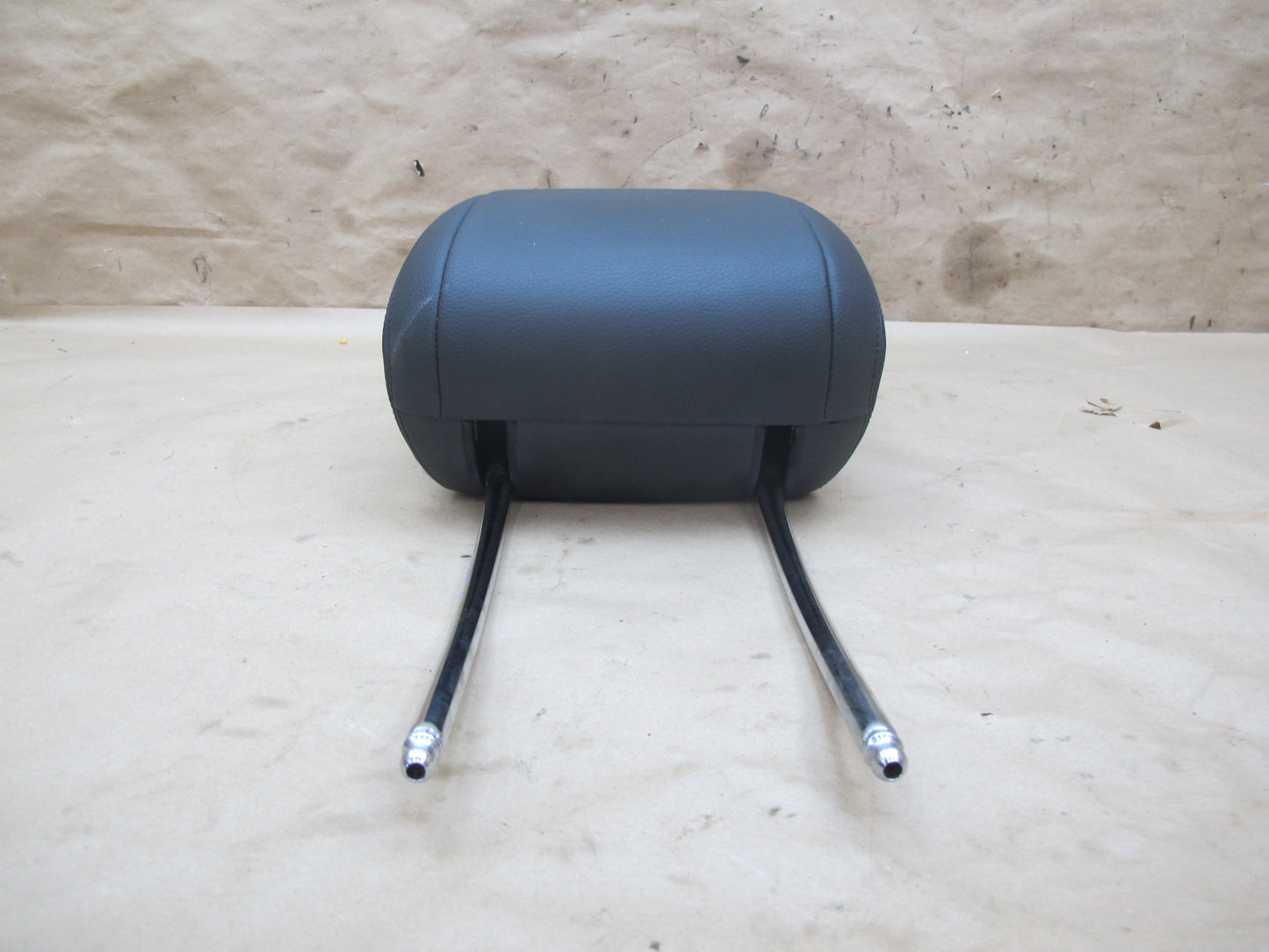 14-16 BMW F10 F07 Set of 2 Front Left & Right Seat Leather Headrest Black OEM