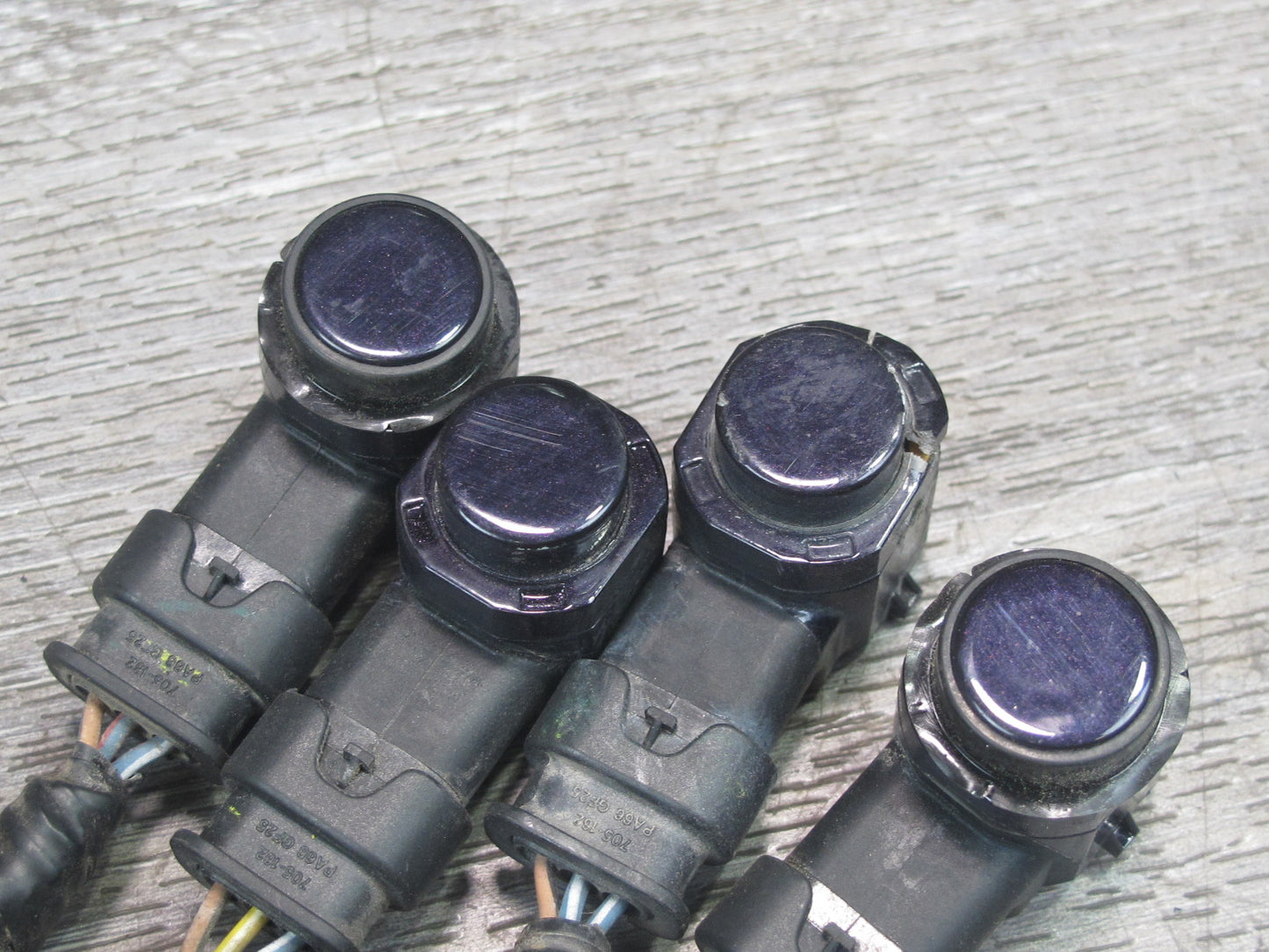 11-12 Fisker Karma Set of 4 Rear Bumper PDC Parking Distance Sensor Purple OEM
