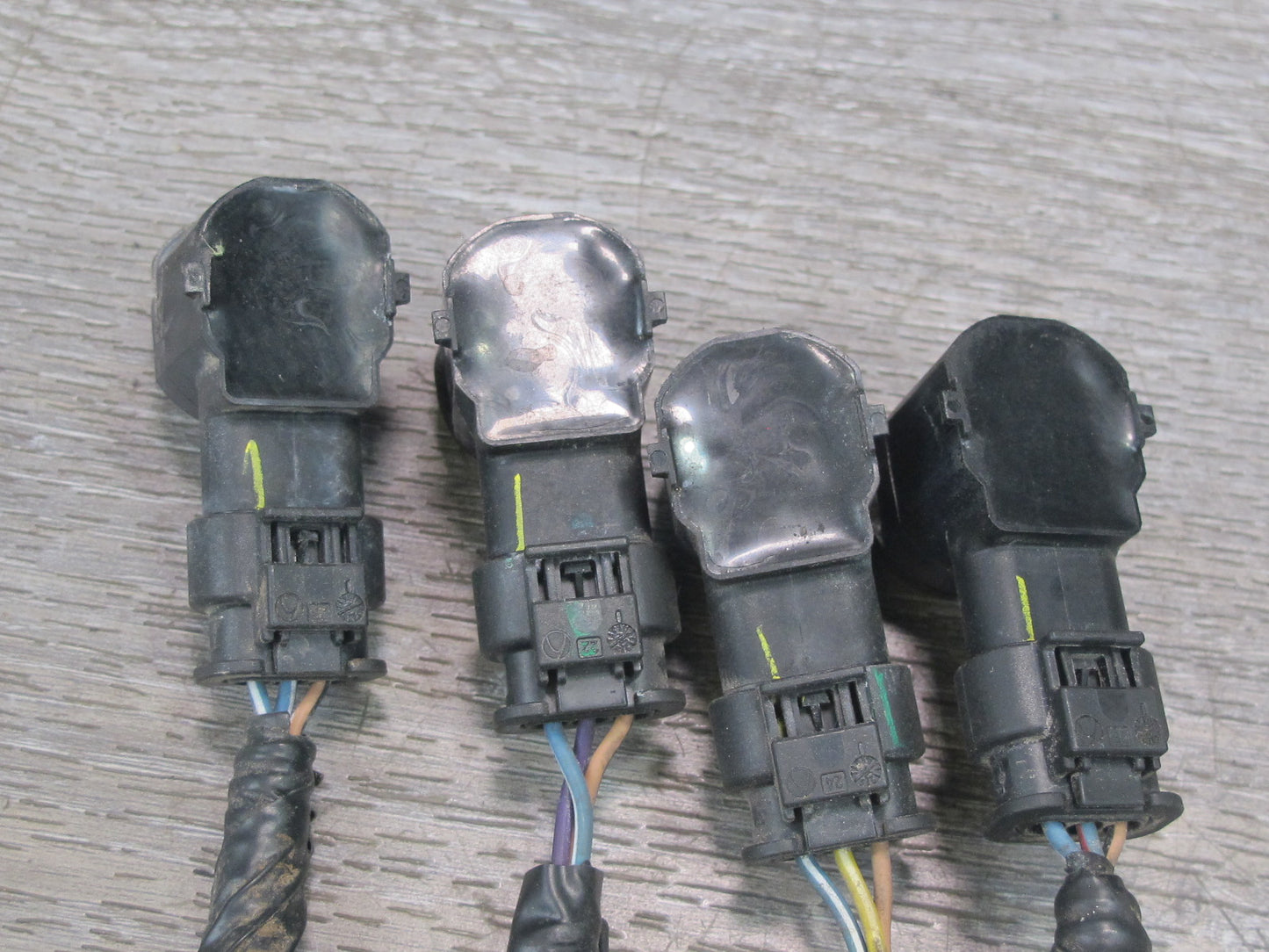 11-12 Fisker Karma Set of 4 Rear Bumper PDC Parking Distance Sensor Purple OEM