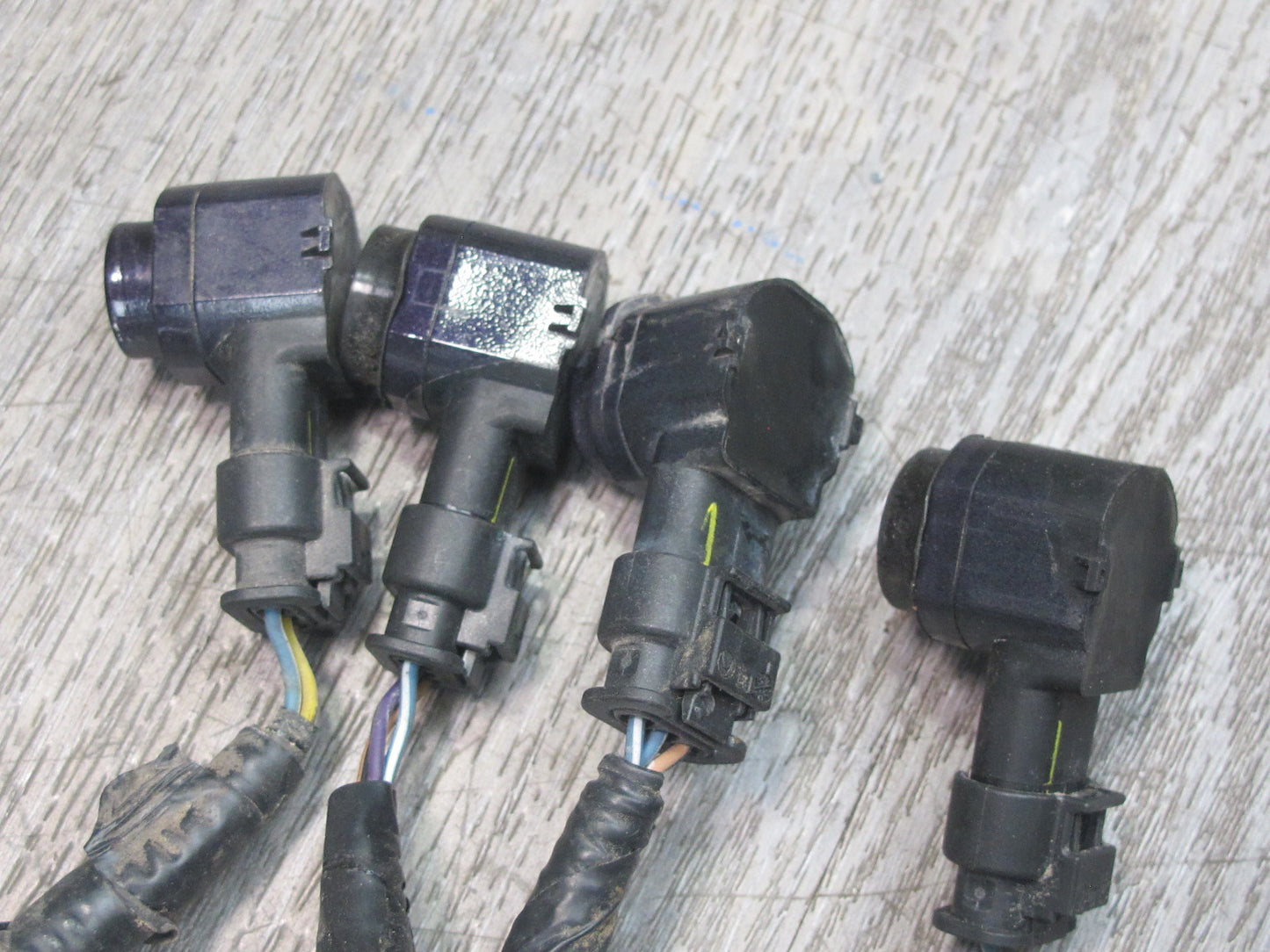 11-12 Fisker Karma Set of 4 Rear Bumper PDC Parking Distance Sensor Purple OEM