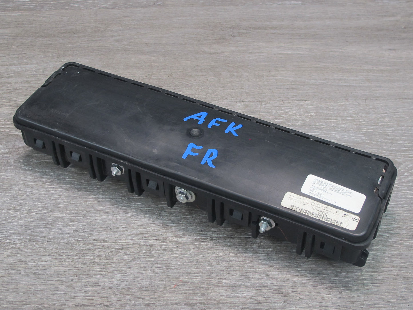 11-12 FISKER KARMA FRONT RIGHT PASSENGER SIDE UNDER DASH KNEE SRS AIRBAG OEM