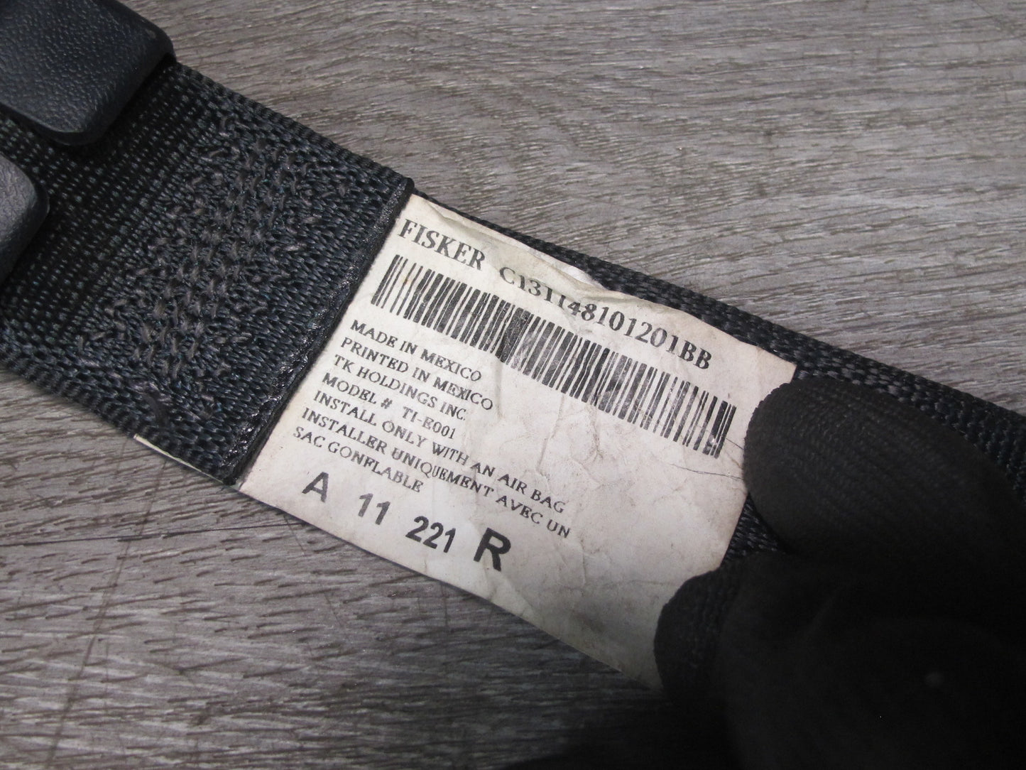 11-12 FISKER KARMA FRONT LEFT & RIGHT SIDE SEATBELT RETRACTOR SET OEM