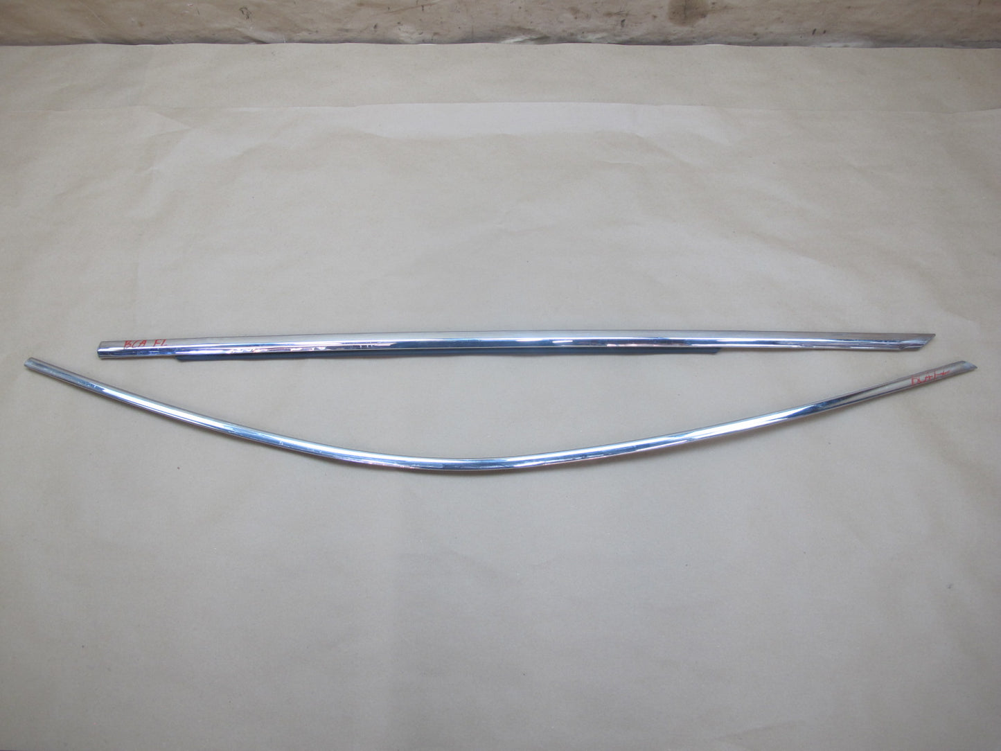 06-12 Bentley Continental Flying Spur Front Left Door Chrome Trim Molding Set