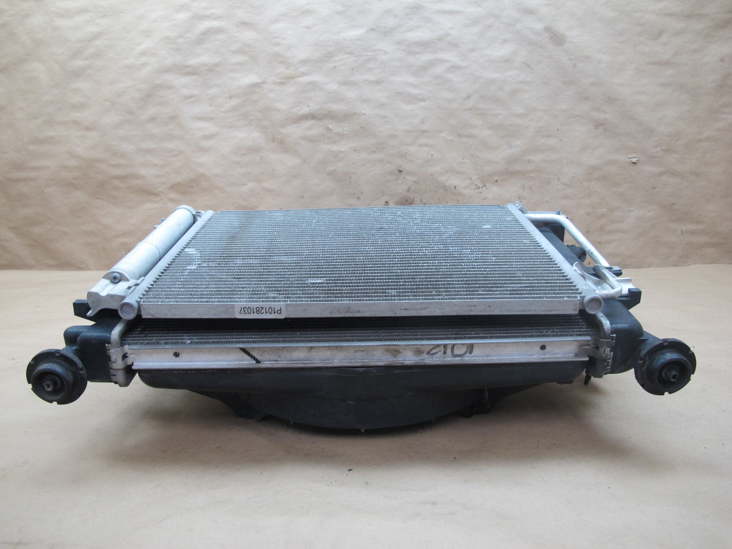 11-12 Fisker Karma AC Air Condition Condenser Fan Motor Shroud Assembly OEM
