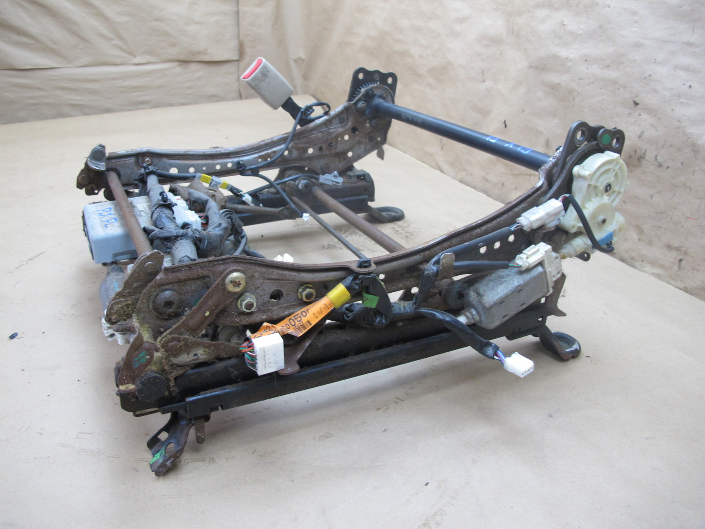 1998-2002 Lexus LX470 Front Left Driver Side Lower Seat Track Frame W/ Motor