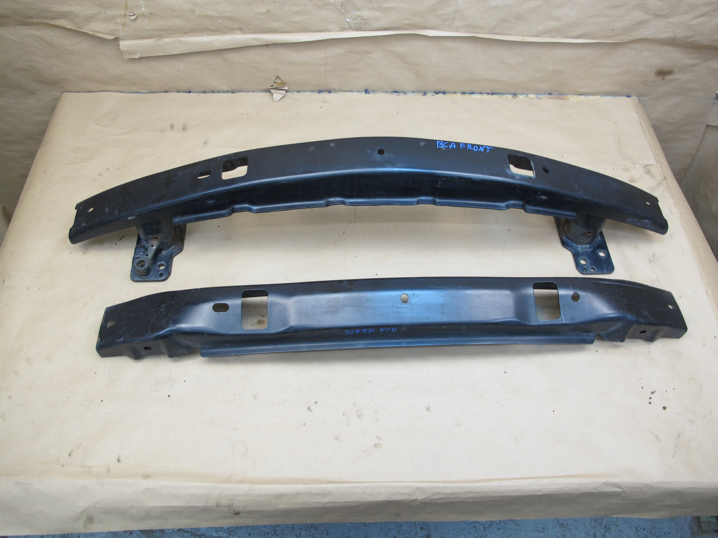 06-12 Bentley Flying Spur Front & Rear Bumper Reinforcement Impact Crash Bar Set