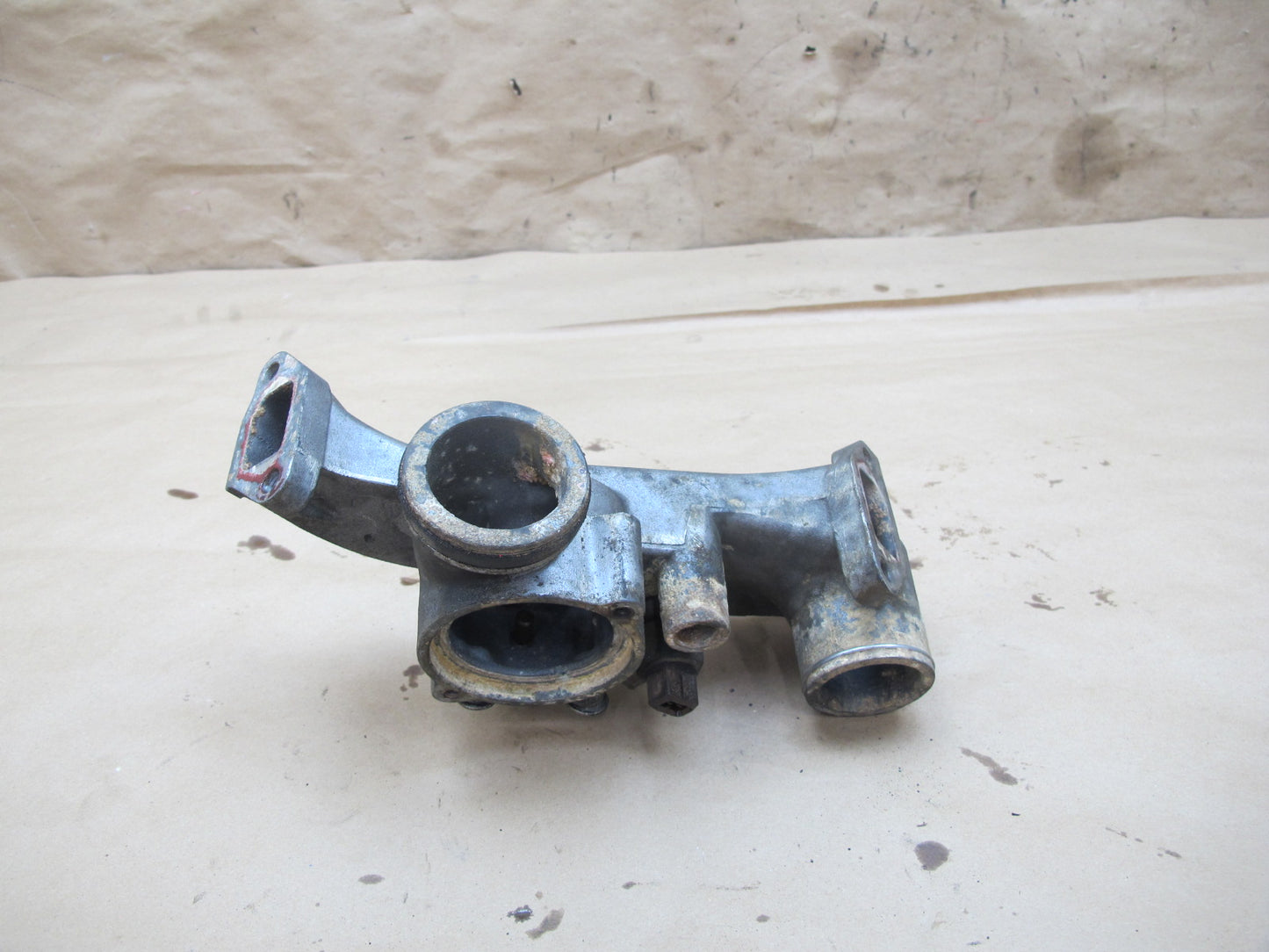 1983-1984 Porsche 928 S 4.7L Engine Coolant Thermostat Housing Assembly