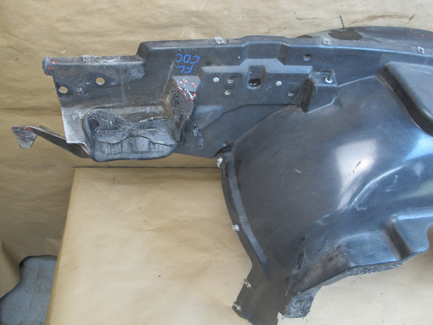 97-04 Chevrolet Corvette C5 Front Left Wheel Arch Splash Shield Guard OEM
