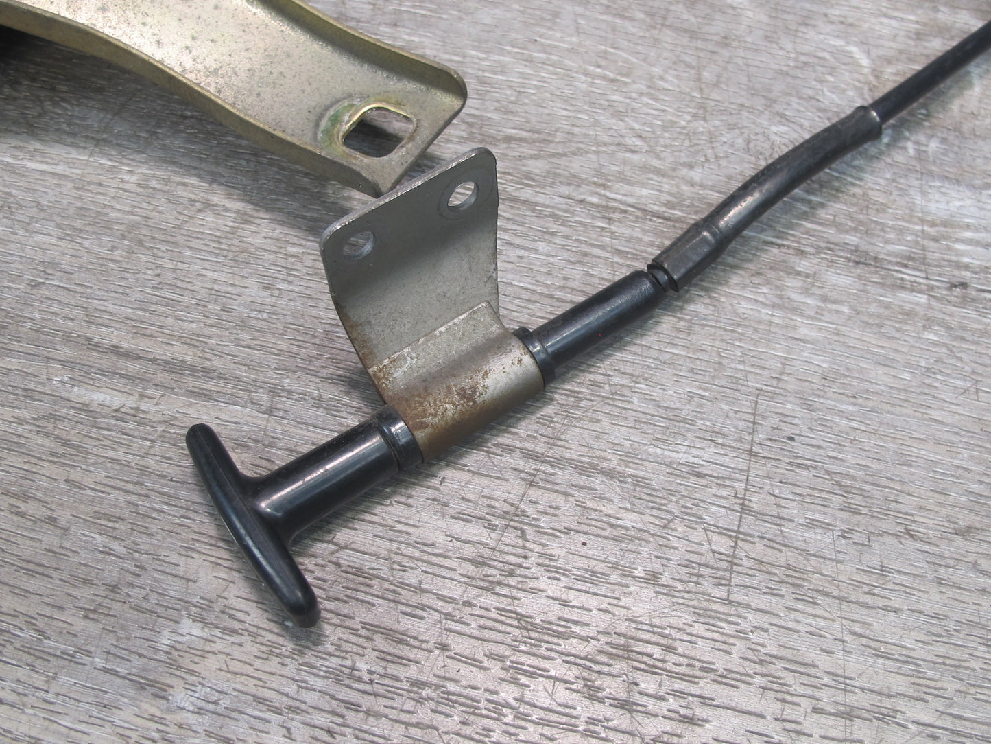 79-83 Datsun Nissan 280ZX S130 Hood Latch Striker Catch Release Cable Set OEM