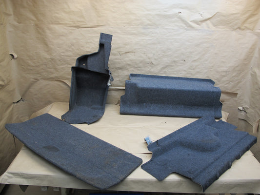 11-12 Fisker Karma Set of 4 Rear Trunk Carpet Trim Cover Panel OEM