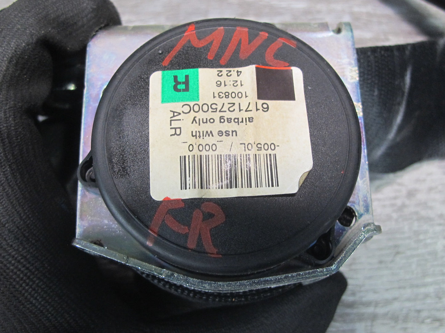 09-15 MINI COOPER R57 FRONT RIGHT & LEFT SIDE SEATBELT RETRACTOR SET OEM