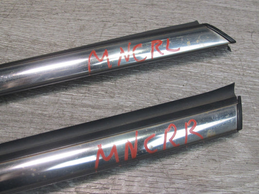 09-15 Mini Cooper R57 Set of 2 Rear Chrome Trim Molding Cover Weatherstrip OEM